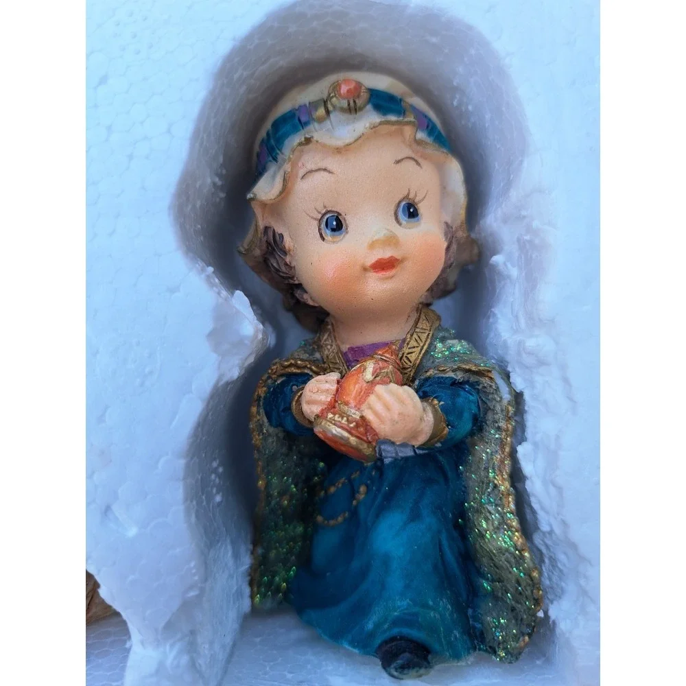 Holiday Time Christmas 11 Piece Children Nativity Set Hand-Painted Figurines